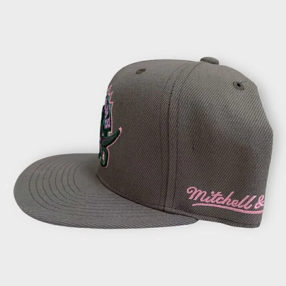 Toronto Raptors Mitchell & Ness NBA From Dusk HWC Fitted Hat Mens size 7 1/2 New